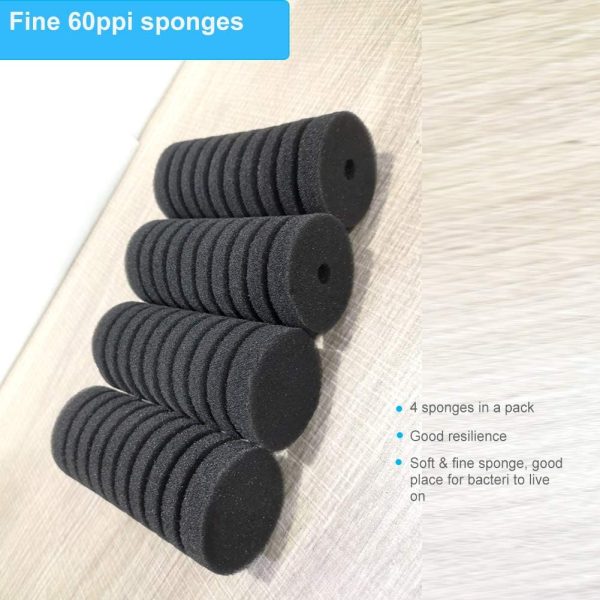 Hygger Aquarium Sponge Filter Sponges Pack of 4-3