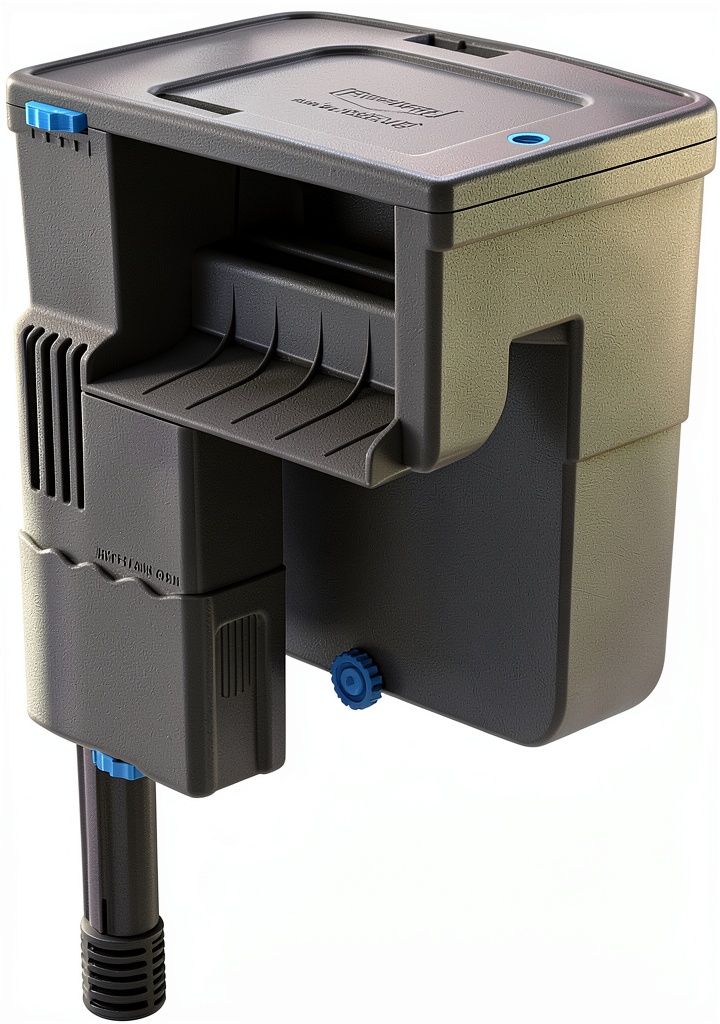 Deepwater Aquatics Aquarium Filter in a freshwater tank setup
