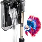 Novique HOB Aquarium Filter Slim Adjustable Flow Nano Tank-0