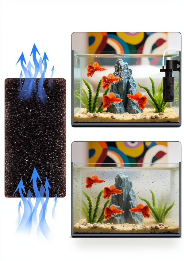 Tuodaxin Aquarium Filter 4in1 Filtration for Small Tanks-2