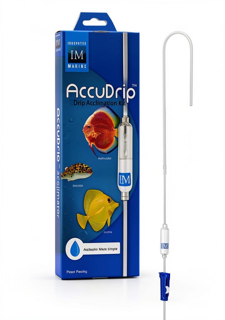 Innovative Marine Drip Acclimator in use on an aquarium setup