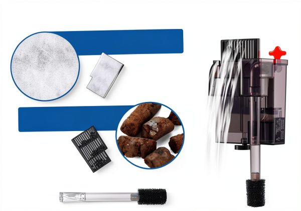 Novique HOB Aquarium Filter Slim Adjustable Flow Nano Tank-4
