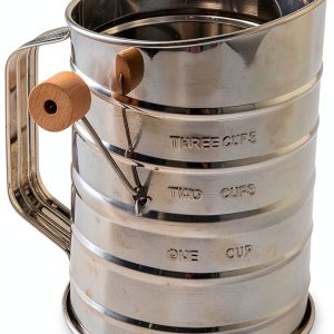 Nordic Ware Flour Sifter Stainless Steel Rotary Design-0