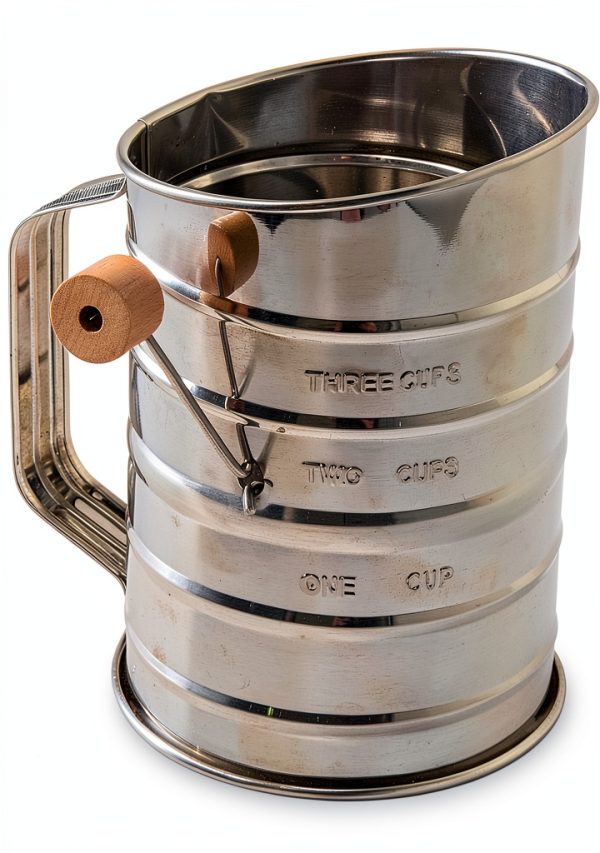 Nordic Ware Flour Sifter Stainless Steel Rotary Design-0