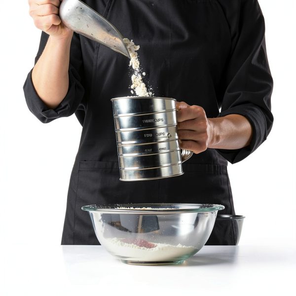 Esvopa Baking Sifter Stainless Steel Crank Design 3-Cup-3