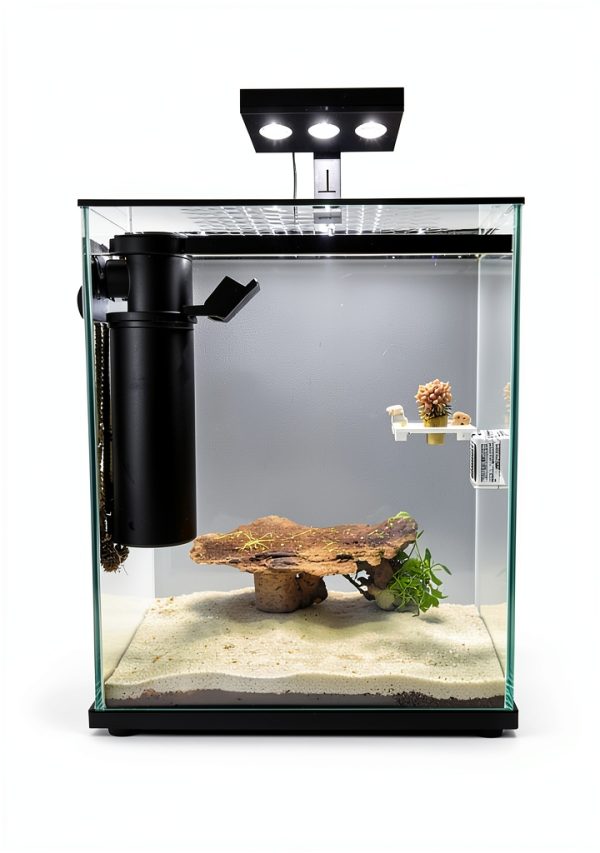 Coospider Aquarium Filter 4-in-1 U-V Light Black Fish Tank-4