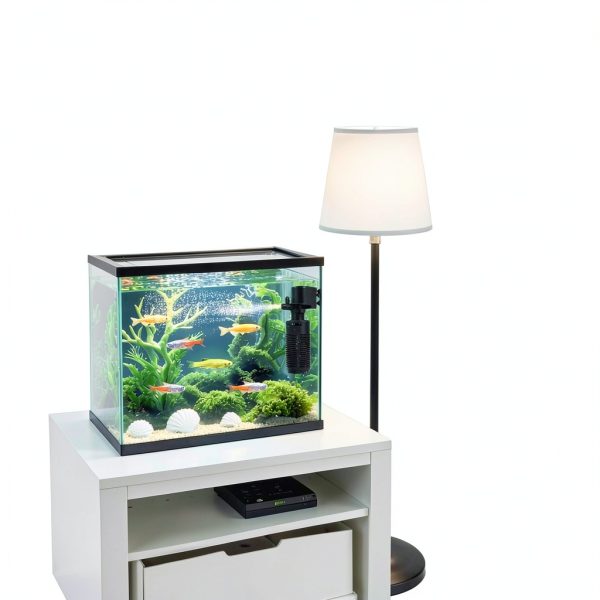 Tuodaxin Aquarium Filter 4in1 Filtration for Small Tanks-3