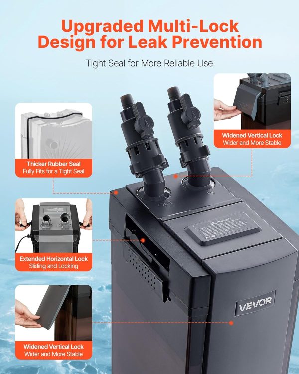 VEVOR Aquarium Canister Filter Quiet Operation Efficient-3