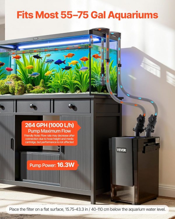 VEVOR Aquarium Canister Filter Quiet Operation Efficient-1