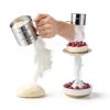 NVLIKNA Flour Sifter Stainless Steel One Hand Crank Baking-4