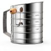Esvopa Baking Sifter Stainless Steel Crank Design 3-Cup-2