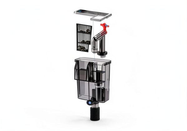Novique HOB Aquarium Filter Slim Adjustable Flow Nano Tank-6