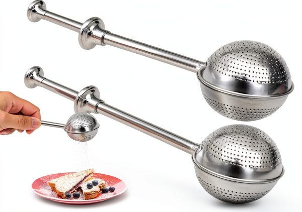 Stainless Steel Flour Sifter Wishstream Baking Kitchen Tool-0