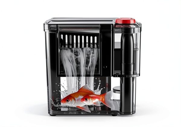 Novique HOB Aquarium Filter Slim Adjustable Flow Nano Tank-3