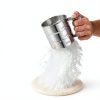NVLIKNA Flour Sifter Stainless Steel One Hand Crank Baking-3