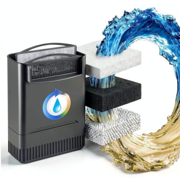 TARARIUM Turtle Tank Filter Black 290 GPH-1