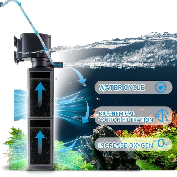 Fish Tank Filter 55-150 Gallon Black coospider-repta-1