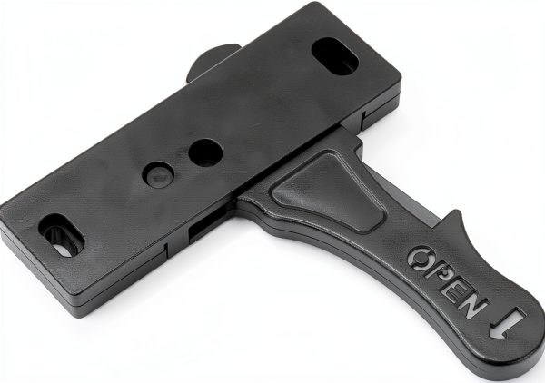 RV Door Handle Miady Cam Lock Replacement Black ABS 3" Spacing-2