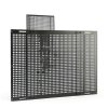 Safoner RV Screen Door Grille Black Adjustable Aluminum Pet Guard-0