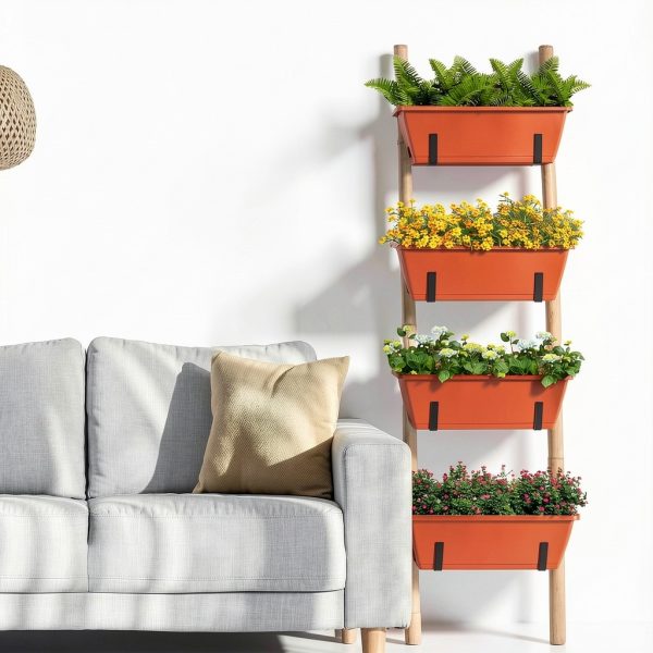 Window Boxes Planters smusei 17in Railing Box with Adjustable Brackets-6