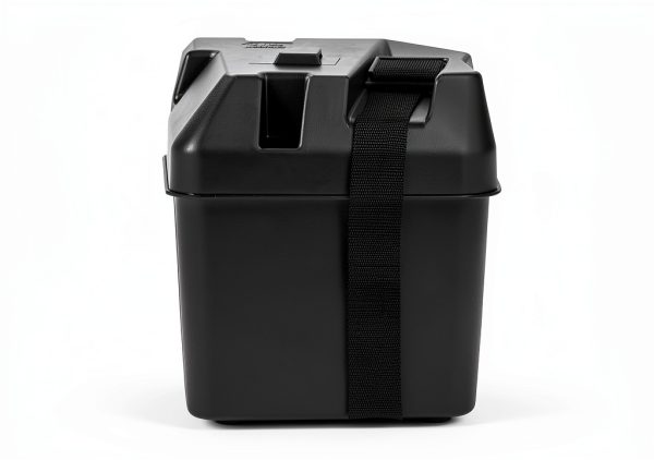 Camco Large Battery Box with Straps and Hardware - Group 27, 30, 31 |Safely Stores RV, Automotive, and Marine Batteries | Measures Inside 7-1/4" x 13-1/4" x 8-5/8" | (55373), Black-4