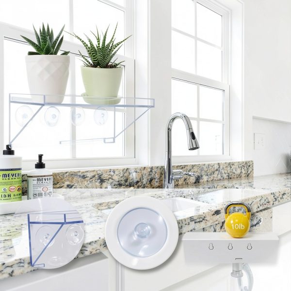 Clear Acrylic Window Plant Box Sumerflos 2 Pack 12" x 5.5" Suction-5