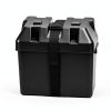 Camco Large Battery Box with Straps and Hardware - Group 27, 30, 31 |Safely Stores RV, Automotive, and Marine Batteries | Measures Inside 7-1/4" x 13-1/4" x 8-5/8" | (55373), Black-1