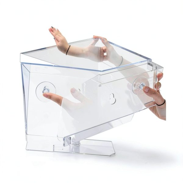 Clear Acrylic Window Plant Box Sumerflos 2 Pack 12" x 5.5" Suction-2