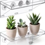 Clear Acrylic Window Plant Box Sumerflos 2 Pack 12" x 5.5" Suction-0