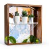 Clear Acrylic Window Plant Box Sumerflos 2 Pack 12" x 5.5" Suction-6