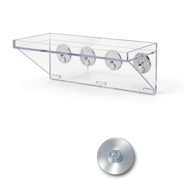 Clear Acrylic Window Plant Box Sumerflos 2 Pack 12" x 5.5" Suction-1