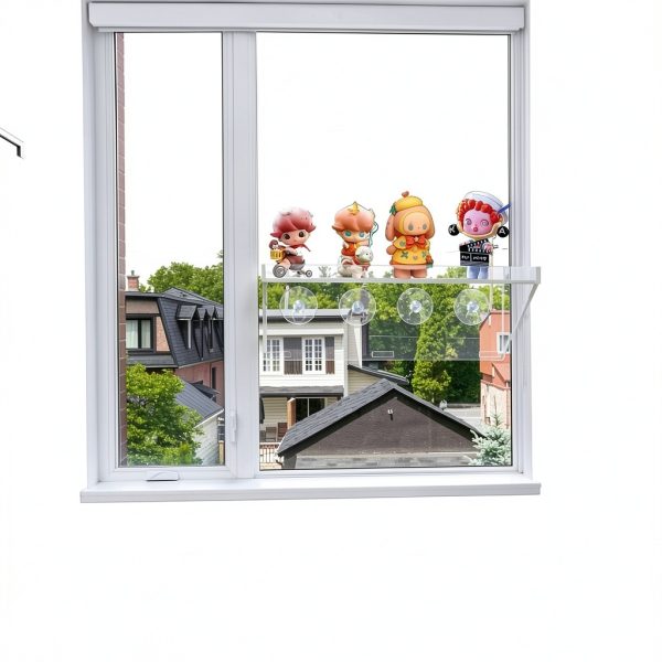 Clear Acrylic Window Plant Box Sumerflos 2 Pack 12" x 5.5" Suction-4