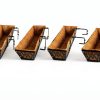 2 Pack 24 Inch Window Boxes Planters with Adjustable Brackets for-4