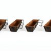 Karlliu 2 Pack 24 Inch Window Boxes Planters with Adjustable Brackets-2