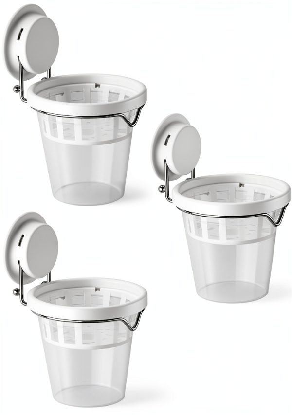 Set of 3 Plastic Window Planter with Suction Cup Holder. Clear Self Watering Window Mounted Plant Pots, Window Sill Planters Extender for Indoor Hydroponic Plants-5