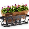 Railing Planter Boxes, Heavy Duty Window Box Planters, Adjustable-1
