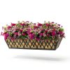 2 Pack 24 Inch Window Boxes Planters with Adjustable Brackets for-3