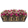 Karlliu 2 Pack 24 Inch Window Boxes Planters with Adjustable Brackets-5
