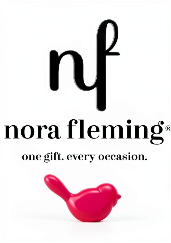 Nora Fleming Love Blooms here (Window Box) A409 Hand-Painted Ceramic Floral Décor - Spring Minis for The Home and Office-3