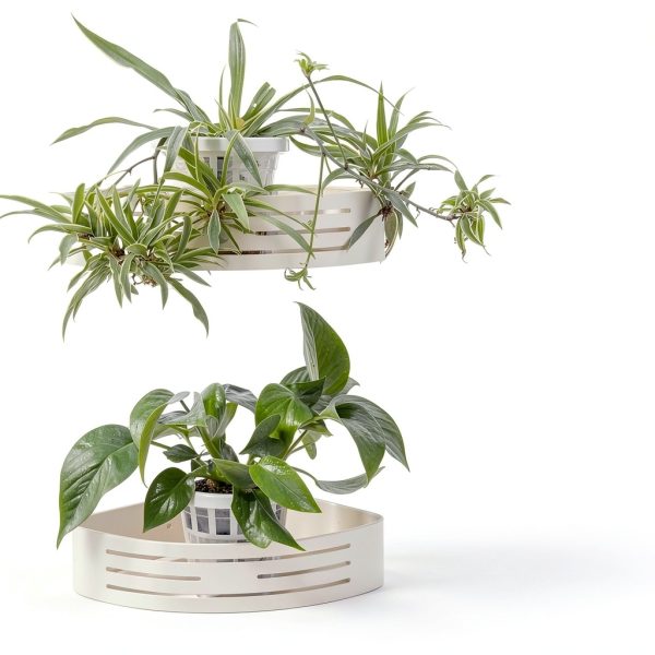 Set of 3 Plastic Window Planter with Suction Cup Holder. Clear Self Watering Window Mounted Plant Pots, Window Sill Planters Extender for Indoor Hydroponic Plants-4